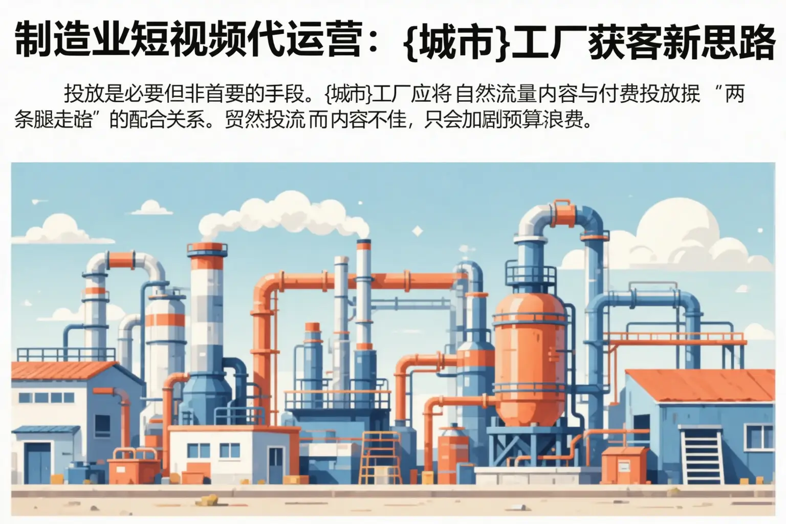 制造业短视频代运营:恩平工厂获客新思路